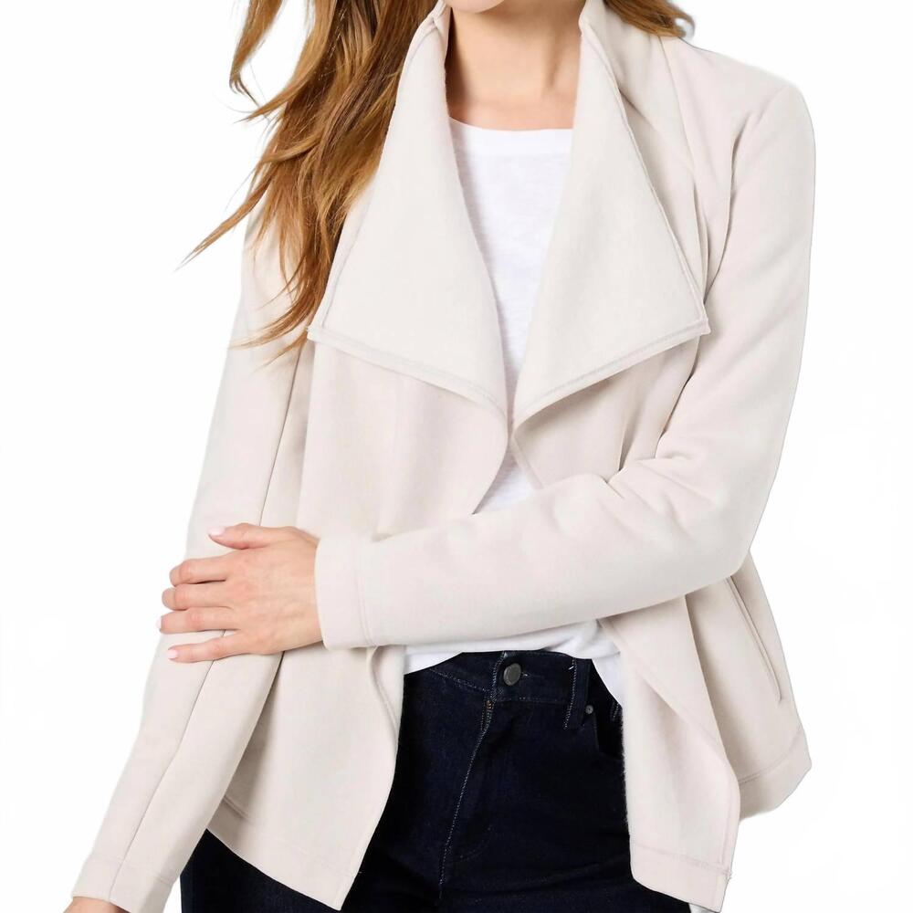 NEW NIC + ZOE lounge around moto jacket in sugar cookie